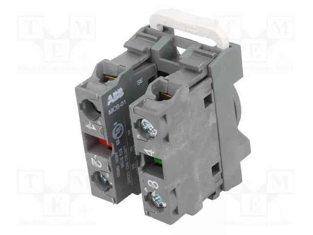 ABB Bloques de contactos 22mm NC + NA para placa frontal ABB Bloques de contactos 22mm NC + NA para placa frontal