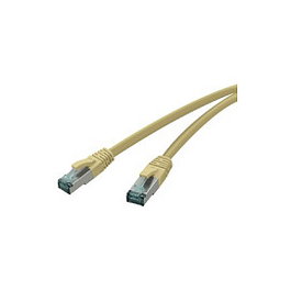 RED Patch Cable RJ-45 0.25 m Cat.6a S/FTP AWG 27/7 (27/7), Yellow, 10 Gbit/s, 500 MHz, 2713-13-0086