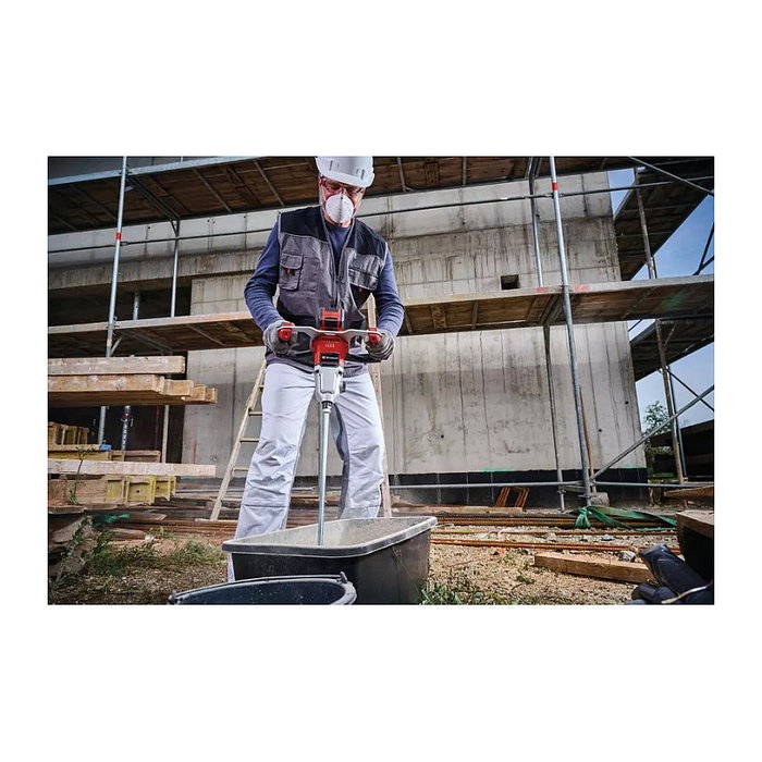Einhell TP-MX 18-2 Li BL Mezclador Profesional de Pintura y Mortero 18V (Rojo/Negro)