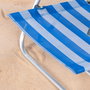 Aktive Silla de playa plegable y reclinable marinera con cojín y 8 posiciones