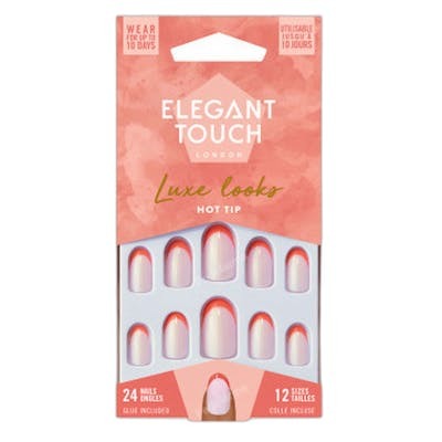 Elegant Touch LUXE LOOKS Uñas Postizas Ovaladas Hot Tip