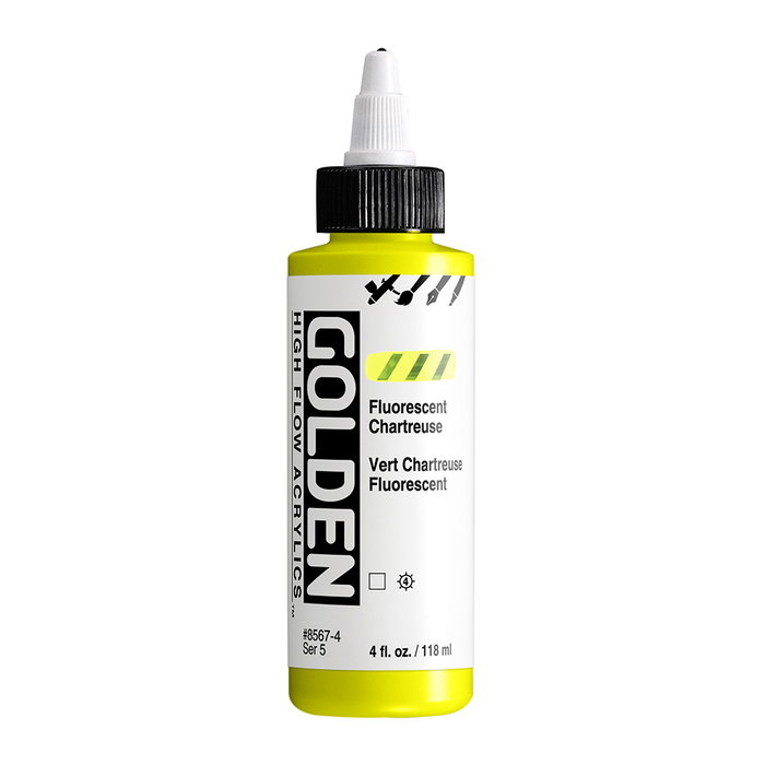 Golden High Flow Colores Acrílicos Fluorescente Chartreuse 118 ml Golden High Flow Colores Acrílicos Fluorescente Chartreuse 118 ml
