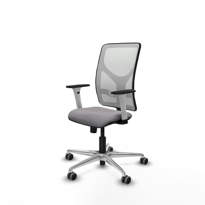 PIQUERAS Y CRESPO Silla de oficina Motilla con mecanismo Sincro, Gris y Blanco PIQUERAS Y CRESPO Silla de oficina Motilla con mecanismo Sincro, Gris y Blanco