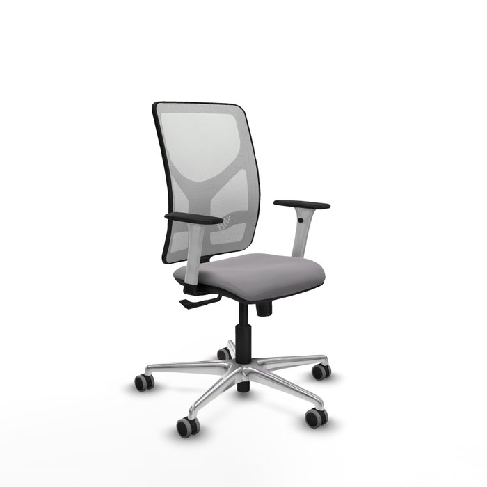 PIQUERAS Y CRESPO Silla de oficina Motilla con mecanismo Sincro, Gris y Blanco PIQUERAS Y CRESPO Silla de oficina Motilla con mecanismo Sincro, Gris y Blanco
