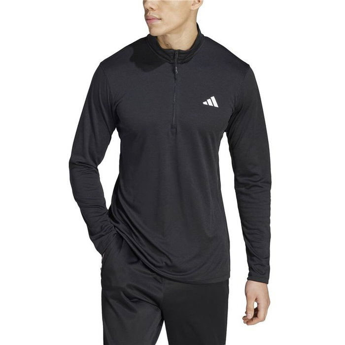 Sudadera sin Capucha Hombre Adidas Tr-Es+ 1I4Zip Negro