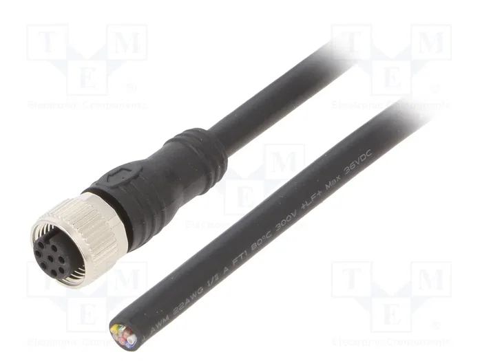 ABB Cable para sensores M12 hembra recto 6m 8 pines ABB Cable para sensores M12 hembra recto 6m 8 pines