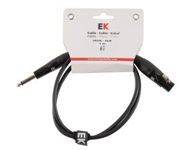 Cable Ek Audio para Micrófono Jack - Xlr Hembra 1 m