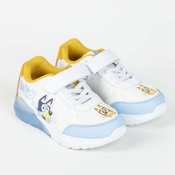 Cerdá Zapatilla Deportiva Suela TPR con Luces Bluey T026 - Talla 26 - Color Blanco