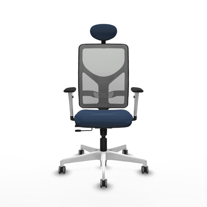 PIQUERAS Y CRESPO Silla de oficina Motilla Azul marino y Gris PIQUERAS Y CRESPO Silla de oficina Motilla Azul marino y Gris