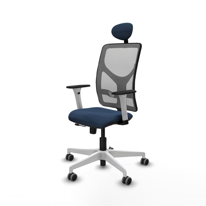 PIQUERAS Y CRESPO Silla de oficina Motilla Azul marino y Gris PIQUERAS Y CRESPO Silla de oficina Motilla Azul marino y Gris