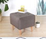 Atelier Del Sofa Puf Bohemio 43x43x43cm, 50% Algodón 50% Terciopelo, Color Café