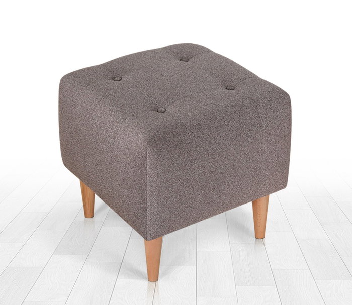 Atelier Del Sofa Puf Bohemio 43x43x43cm, 50% Algodón 50% Terciopelo, Color Café Atelier Del Sofa Puf Bohemio 43x43x43cm, 50% Algodón 50% Terciopelo, Color Café