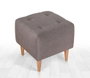 Atelier Del Sofa Puf Bohemio 43x43x43cm, 50% Algodón 50% Terciopelo, Color Café