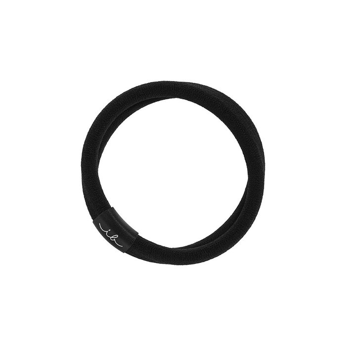 Invisibobble Coletero Invisible Ecotie de Plástico Reciclado, Color Negro, Pack de 5 Unidades