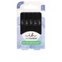 Invisibobble Coletero Invisible Ecotie de Plástico Reciclado, Color Negro, Pack de 5 Unidades