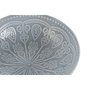 DKD Home Decor Set de 4 Platos Mandala en Gres Azul Esmaltado