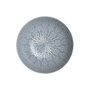 DKD Home Decor Set de 4 Platos Mandala en Gres Azul Esmaltado