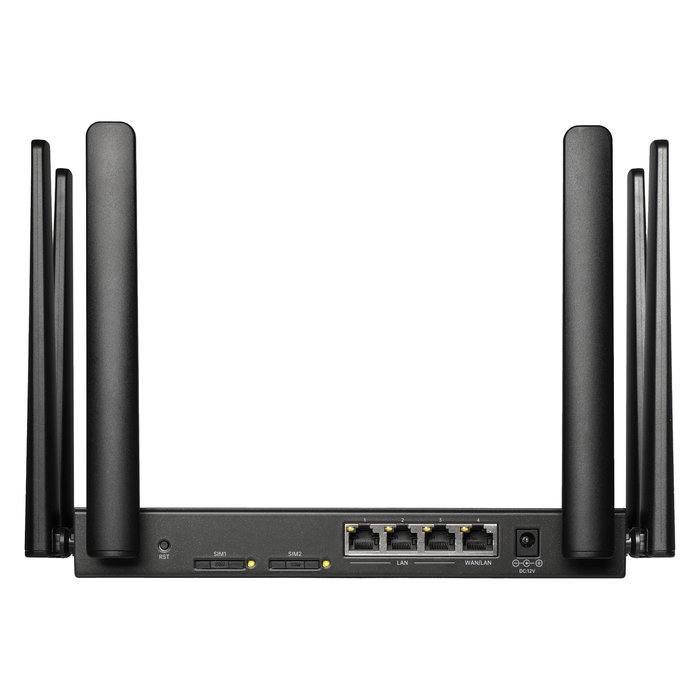 Edimax 5G-8649AX Router WiFi 6 Empresarial AX1800 5G NR, Doble Banda 2.4/5 GHz, 3 Puertos LAN, Incluye Antenas