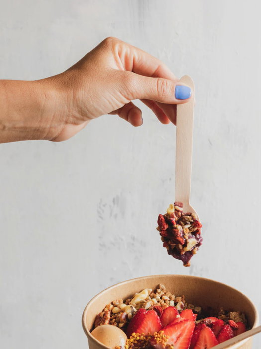 Inde Set 12 Cuchara Madera 16 cm (24 Unidades)