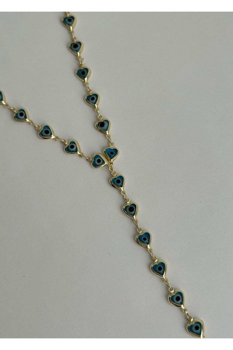 Heliophilia Silver KPEGMSA435312 Collar de Latón Azul Ajustable Hipoalergénico para Mujer, Elegante y Sofisticado