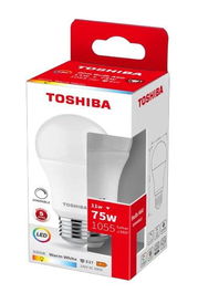 Toshiba Bombilla LED A60 E27 11W 3000K Blanco Cálido Dimmable, Luz Cálida, Ahorro Energético