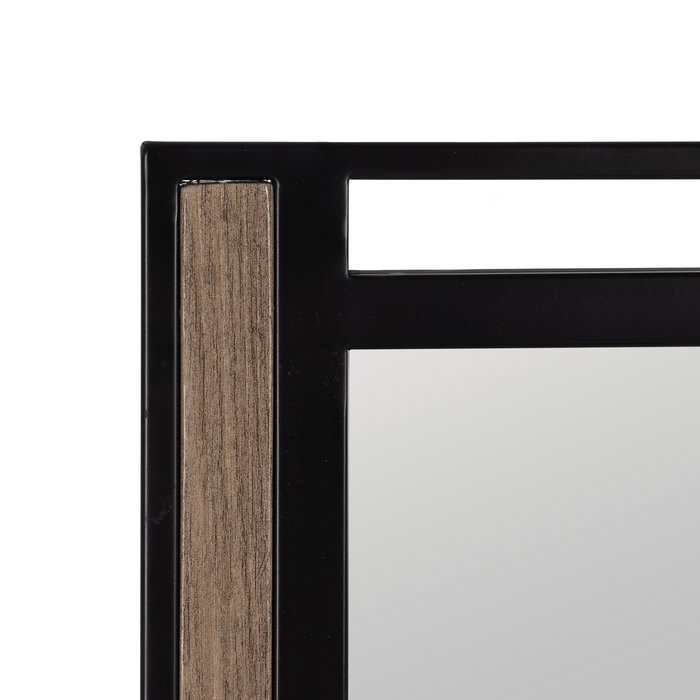 Espejo Natural-Negro Dm-Metal 45 X 2 X 100 cm