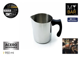 My Bar Lechera de Acero Inoxidable, 950 ml, Grosor 0.7 mm (12 Unidades)