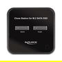 DeLOCK Estación de Acoplamiento SSD Docking Station 2x M.2 SATA con Función Clonación USB-C 3.2 Gen 2 6 Gbps Negro