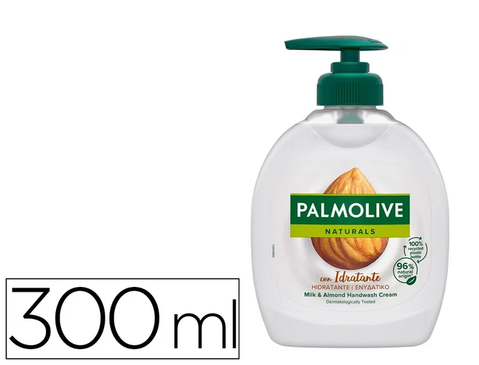 Palmolive Jabón Líquido Lavamanos Crema y Leche de Almendra con Dispensador 300 ml