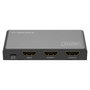 Digitus Divisor HDMI 1x2 4K/60Hz HDCP 2.3 con Control EDID, Metal Gris, 18 Gbit/s, HDR, DTS, Dolby Digital