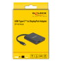 DeLOCK Adaptador USB Type-C a DisplayPort 8K con HDR y Power Delivery 60 W