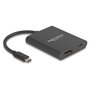 DeLOCK Adaptador USB Type-C a DisplayPort 8K con HDR y Power Delivery 60 W