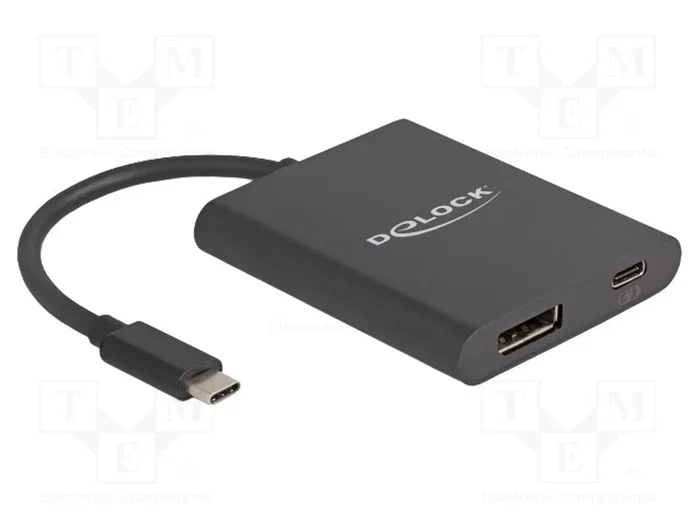 DeLOCK Adaptador USB Type-C a DisplayPort 8K HDR con Power Delivery 60 W