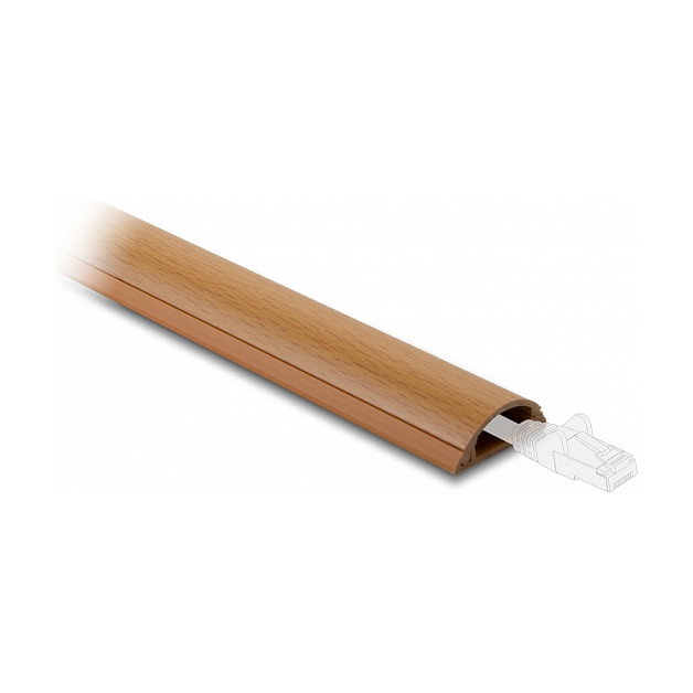 DeLOCK Canaleta para cables autoadhesiva 30 x 11 mm - Aspecto madera - 1 m DeLOCK Canaleta para cables autoadhesiva 30 x 11 mm - Aspecto madera - 1 m
