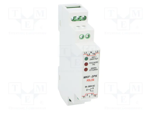 POLLIN MKF-2PK Relé de monitorización de tensión SPDT