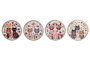DKD Home Decor Salvamanteles de Dolomita Gatitos Surtido de 4 Piezas