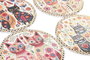 DKD Home Decor Salvamanteles de Dolomita Gatitos Surtido de 4 Piezas