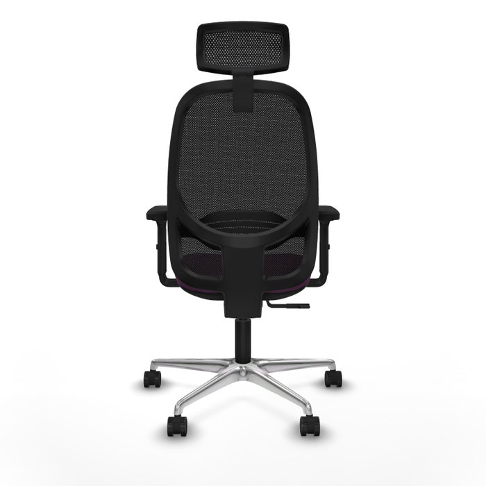 PIQUERAS Y CRESPO Silla de oficina Cilanco con mecanismo Sincro, Morado y Negro
