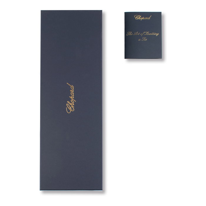 Chopard Corbata Logomania 1 en seda jacquard roja