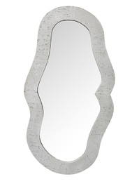 DKD Home Decor Espejo MDF Piedra 66x3x119 Gris Rugoso Moderno