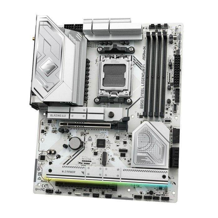 ASRock B850 Steel Legend WiFi Blanco (AM5, DDR5, ATX)