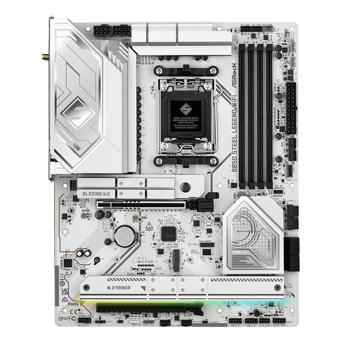 ASRock B850 Steel Legend WiFi Blanco (AM5, DDR5, ATX)