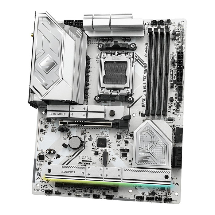 ASRock B850 Steel Legend WiFi Blanco (AM5, DDR5, ATX)