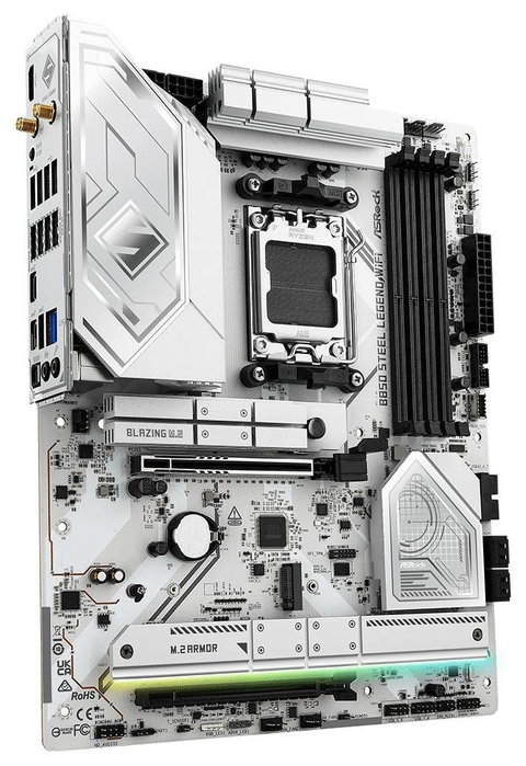 ASRock B850 Steel Legend WiFi Blanco (AM5, DDR5, ATX)