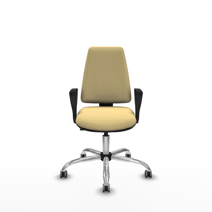 PIQUERAS Y CRESPO Silla de oficina Elche Crema con Brazos Fijos PIQUERAS Y CRESPO Silla de oficina Elche Crema con Brazos Fijos