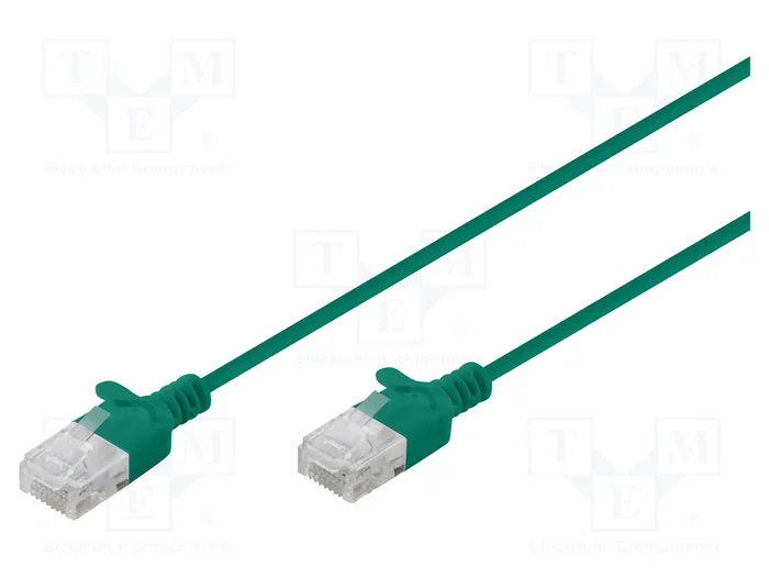 Digitus Cable de conexión CAT 6 U-UTP Slim, 2 m, Verde, DK-1618-020S-G Digitus Cable de conexión CAT 6 U-UTP Slim, 2 m, Verde, DK-1618-020S-G
