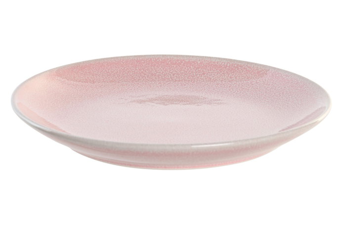 DKD Home Decor Plato de Gres Esmaltado Rosa 21,3x21,3x2,7 cm DKD Home Decor Plato de Gres Esmaltado Rosa 21,3x21,3x2,7 cm