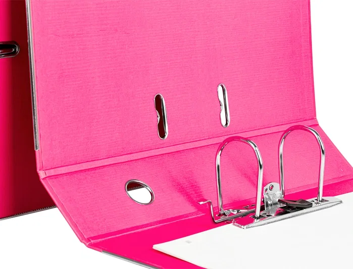 Liderpapel Módulo Archivador Folio 2 Anillas Mecanismo de Palanca 52mm Rosa