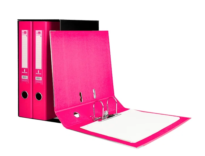 Liderpapel Módulo Archivador Folio 2 Anillas Mecanismo de Palanca 52mm Rosa