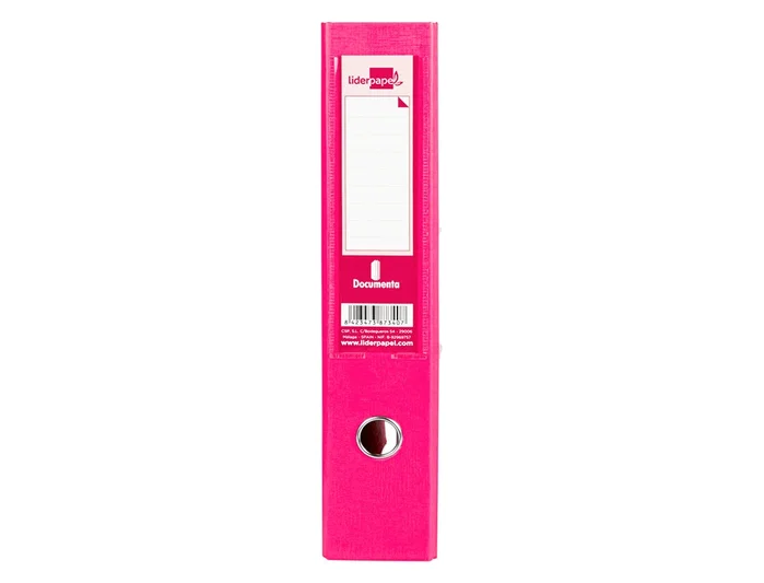 Liderpapel Módulo Archivador Folio 2 Anillas Mecanismo de Palanca 52mm Rosa
